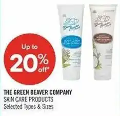 Shoppers Drug Mart The Green Beaver Company Skin Care Products offer