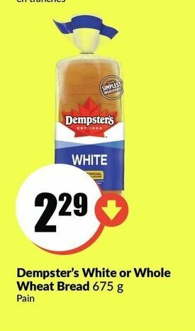 FreshCo Dempster's White or Whole Wheat Bread offer