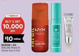 Shoppers Drug Mart Optimum Naturium or NYX skin care products offer
