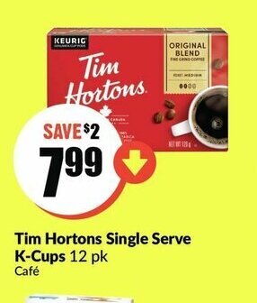 FreshCo Tim Hortons Single Serve K-Cups offer