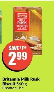 FreshCo Britannia Milk Rusk Biscuit offer