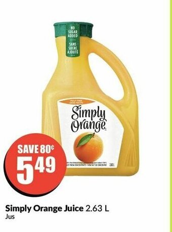 FreshCo Simply Orange Juice offer