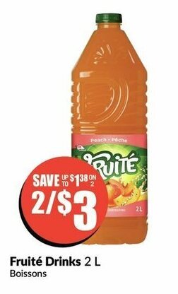 FreshCo Fruité Drinks offer