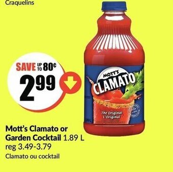 FreshCo Mott's Clamato or Garden Cocktail offer