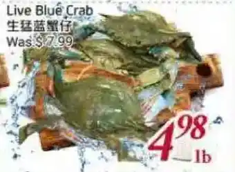 Tone Tai Supermarket Live Blue Crab offer