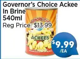 Blue Sky Supermarket Governor's Choice Ackee In Brine offer