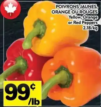 Supermarché PA Yellow, Orange or Red Peppers offer