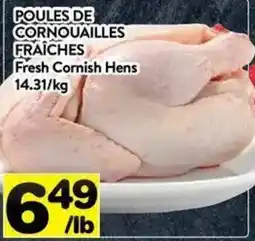 Supermarché PA Fresh Cornish Hens offer