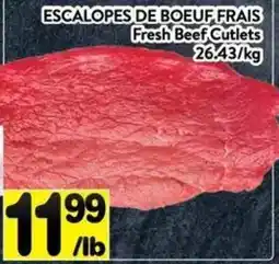 Supermarché PA Fresh Beef Cutlets offer