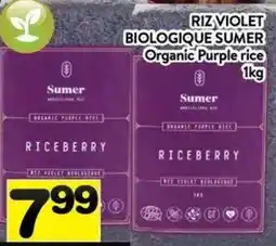 Supermarché PA Sumer organic purple rice offer