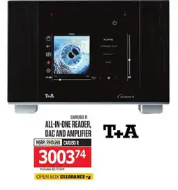 Centre Hi-Fi T+A caruso r all-in-one reader, dac and amplifier offer