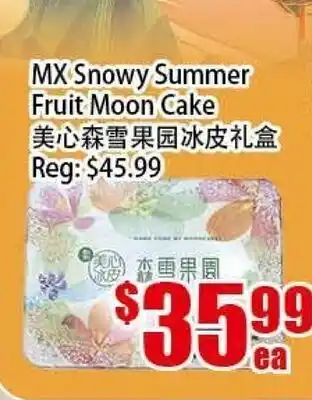 Food Depot Supermarket MX Snowy Summer Fruit Moon Cake offer