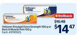 Walmart Voltaren Emulgel Extra Strength offer