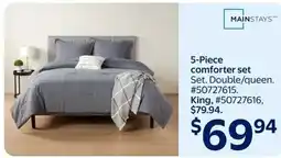 Walmart Mainstays 5-piece comforter set offer