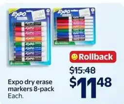 Walmart Expo dry erase markers offer