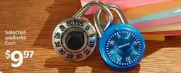 Walmart Selected padlocks offer