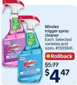 Walmart Windex trigger spray cleaner offer