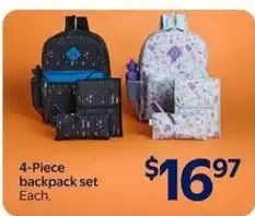 Walmart 4-piece backpack set offer