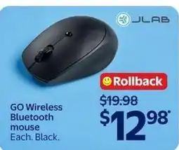 Walmart JLab GO Wireless Bluetooth mouse offer