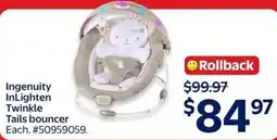 Walmart Ingenuity InLighten Twinkle Tails bouncer offer