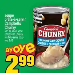 Super C Campbell's Chunky New England Clam Chowder offer