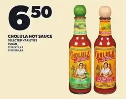Loblaws Cholula hot sauce offer