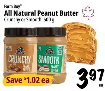 Farm Boy Farm Boy all natural peanut butter offer