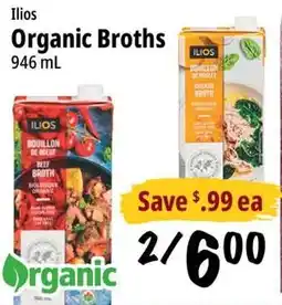 Farm Boy Ilios Organic Broths offer