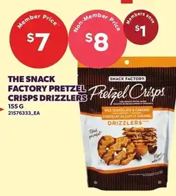 Loblaws Snack Factory pretzel crisps drizzlers offer