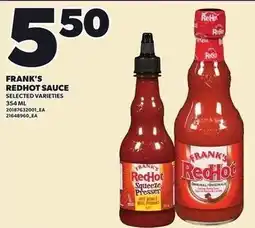 Loblaws Frank's redhot sauce offer
