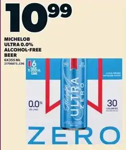 Zehrs Markets Michelob Ultra 0.0% alcohol-free beer offer
