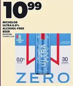 Loblaws Michelob Ultra 0.0% alcohol-free beer offer