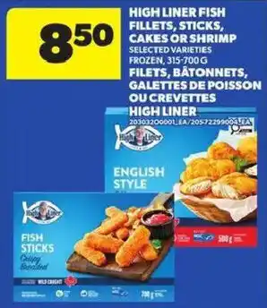 Atlantic Superstore High Liner fish fillets, sticks, cakes or shrimp offer