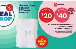 Atlantic Superstore PC hygrocotton towels offer