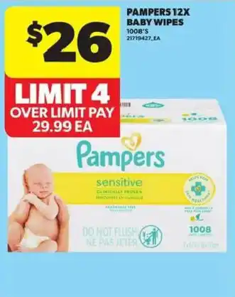 Atlantic Superstore Pampers baby wipes offer