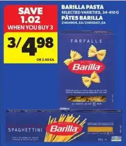 Atlantic Superstore Barilla pasta selected varieties offer