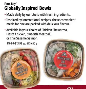 Farm Boy Globally Inspired Bowls