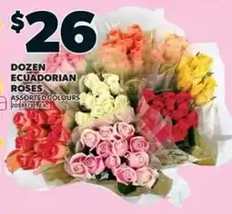 Zehrs Markets Dozen Ecuadorian Roses offer