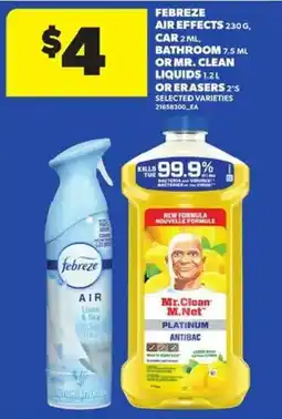 Atlantic Superstore Febreze air effects or Mr. Clean liquids or erasers offer
