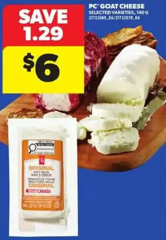 Atlantic Superstore PC goat cheese offer