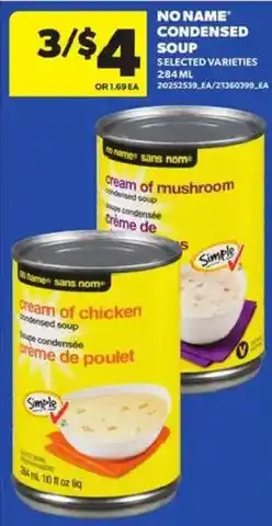 Atlantic Superstore No Name condensed soup offer