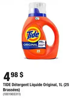 Home Depot Tide Detergent Liquide Original offer