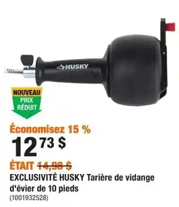 Home Depot Husky tarière de vidange d'évier de 10 pieds offer