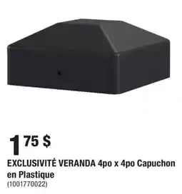 Home Depot Veranda 4po x 4po Capuchon en Plastique offer