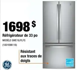 Home Depot Ge réfrigérateur de 33 po offer