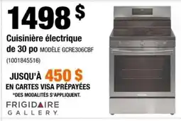 Home Depot Frigidaire Gallery cuisinière électrique de 30 po modèle gcre306cbf offer