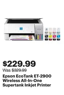 Best Buy Epson EcoTank ET-2900 Wireless All-In-One Supertank Inkjet Printer offer