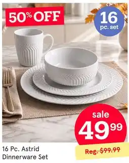 Kitchen Stuff Plus 16 Pc. Astrid Dinnerware Set offer