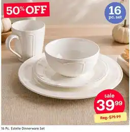 Kitchen Stuff Plus 16 Pc. Estelle Dinnerware Set offer