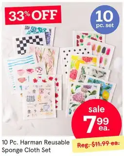 Kitchen Stuff Plus 10 Pc. Harman Reusable Sponge Cloth Set offer